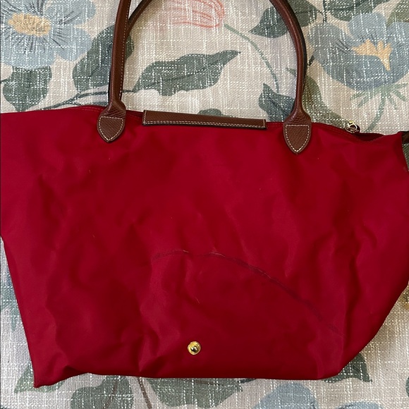 Red Longchamp Le Pliage bag - Picture 4 of 6